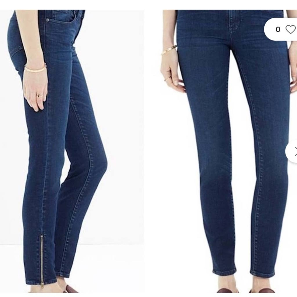 Madewell Skinny Skinny jean with ankle zippers
